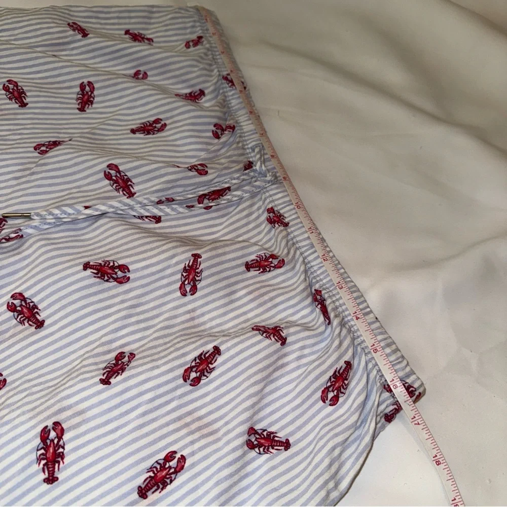 Striped Pajama Set with Red Accents